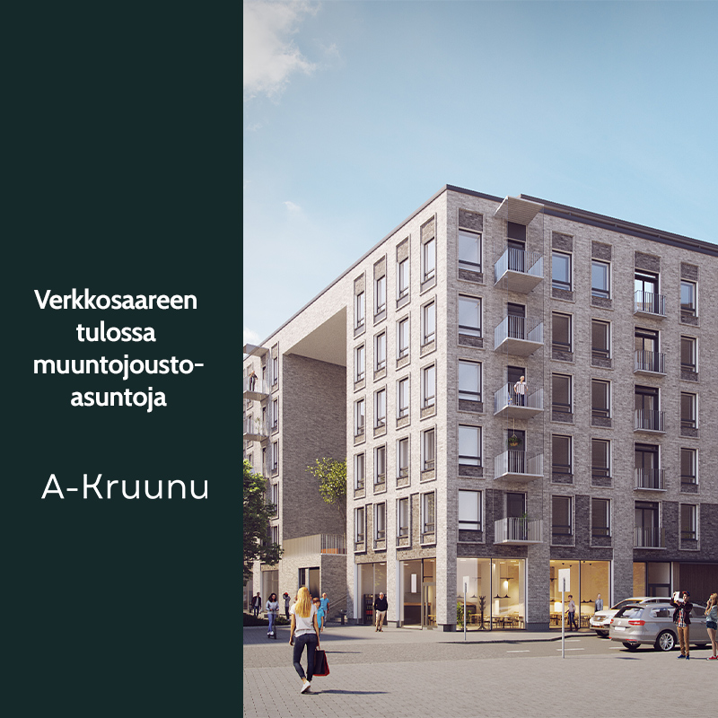 Verkkosaareen Tulossa Muuntojoustoasuntoja | A-Kruunu Oy